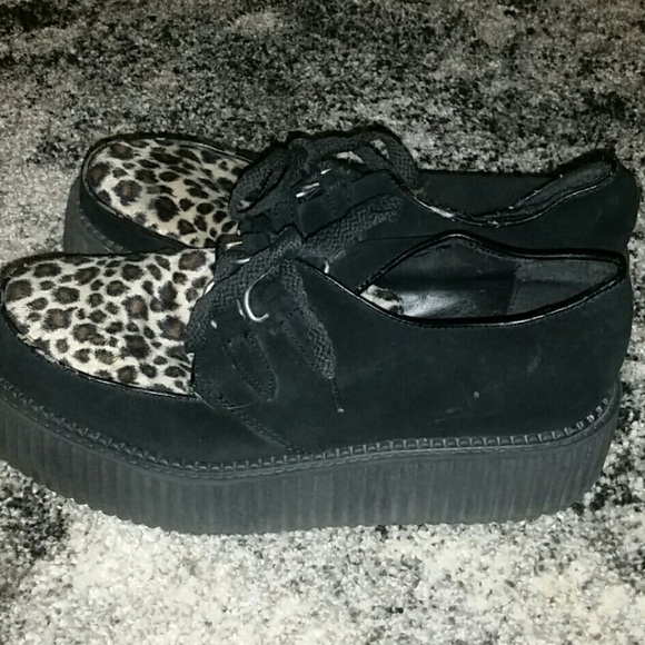 Vintage Nyla creepers with cheetah fur - Picture 2 of 4
